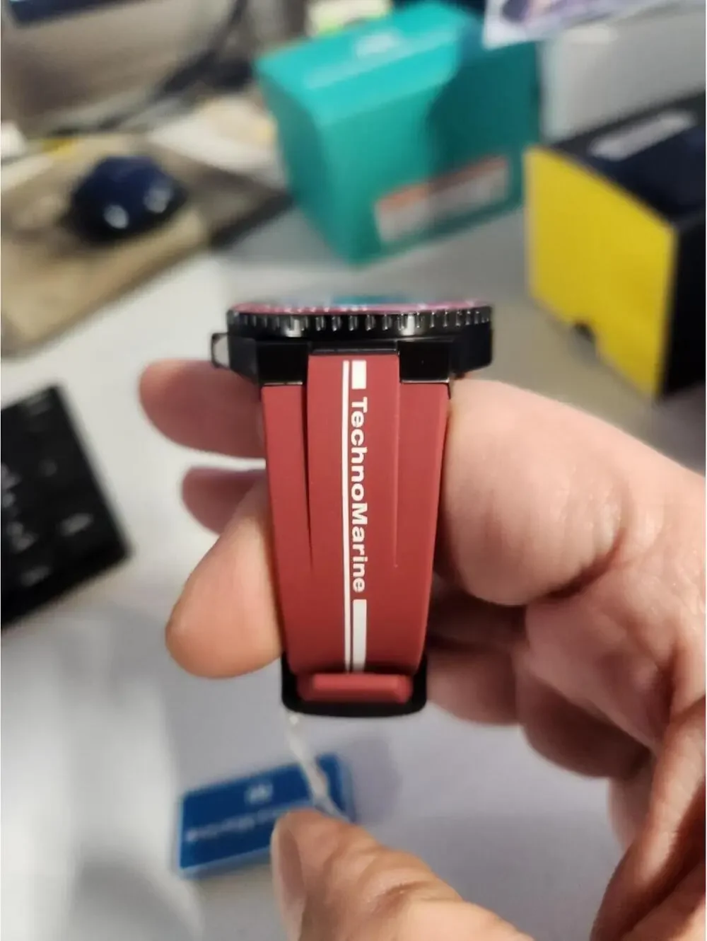 TechnoMarine Racing Legends Men's Watch - 43mm, Dark Red (TM-525032)